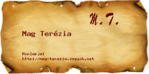 Mag Terézia névjegykártya